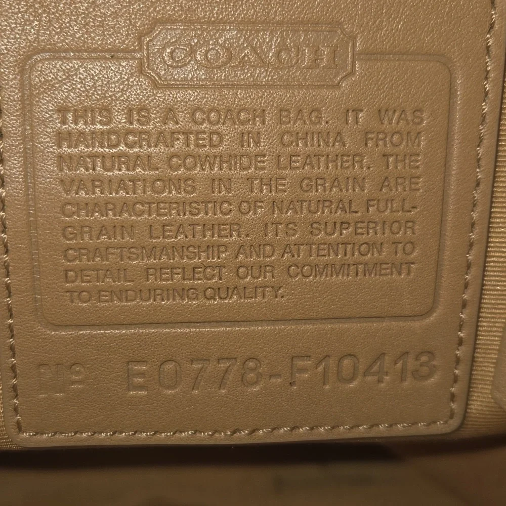 Coach classic leather